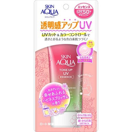 Rosy glow + UV protection — tone-up sunscreen that brightens and beautifies in one step.