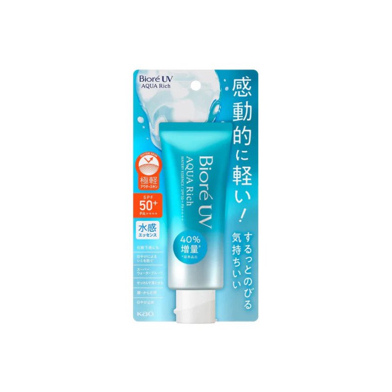 Kao - Biore UV Aqua Rich Watery Essence Sunscreen SPF 50+ PA++++ Kao - Biore UV Aqua Rich Watery Essence Sunscreen SPF 50+ PA++++