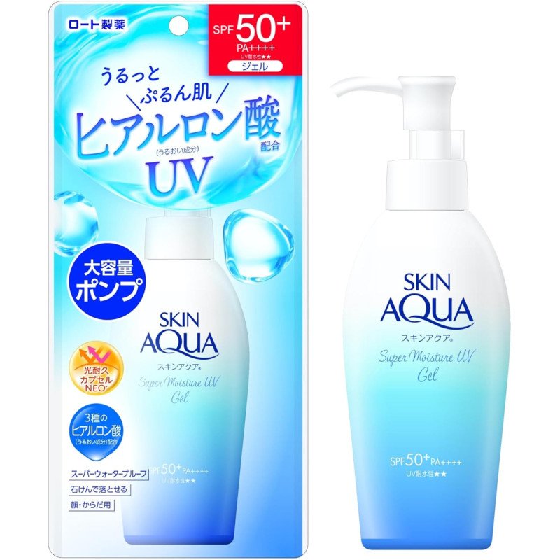 Rohto Skin Aqua 50++++ Super Moisture Gel Pump 140g Rohto Skin Aqua 50++++ Super Moisture Gel Pump 140g