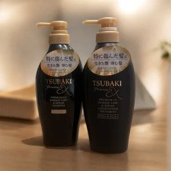 Shiseido Tsubaki Premium EX Damage Care & Repair Shampoo & Treatment Set 400ml + 400ml – Intensive Hair Repair