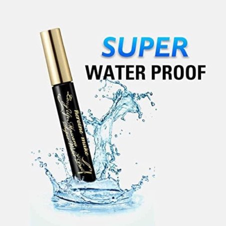HEROINE MAKE by KISSME Long & Curl Up Waterproof Mascara Black, Lengthening WP01-Black 6g