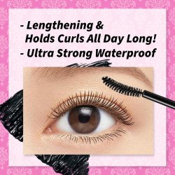 Kiss Me Heroine Make Long Up Mascara Super Waterproof 01 Black – Dramatic Length & All-Day Curl