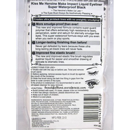 KISSME Heroine Make Volume Up Mascara Super Waterproof 01 Black
