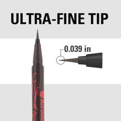 KISSME Waterproof Smooth Liquid Eyeliner, Japanese Eye Makeup for Smudge-free, Super Keep 01 Jet Black