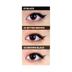 KISSME Heroine Make Smooth Liquid Eyeliner Super Keep – 01 Jet Black | Long-Lasting Precision Eyeliner