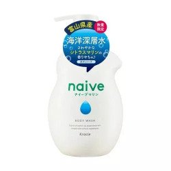 KRACIE Naive Body Pump Soap, Peach, 17.9 Ounce