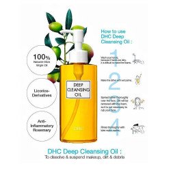 DHC Deep Cleansing Oil 6.7 fl oz – Makeup Remover & Facial Cleanser
