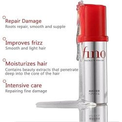 FINO by Shiseido Premium Touch Hair Oil Serum Airy Smooth – 70 mL | Lightweight Hair Repair