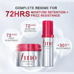 FINO by Shiseido Premium Touch Hair Oil Serum Airy Smooth – 70 mL | Lightweight Hair Repair