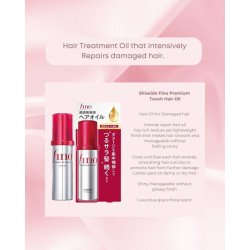 FINO by Shiseido Premium Touch Hair Oil Serum Airy Smooth – 70 mL | Lightweight Hair Repair