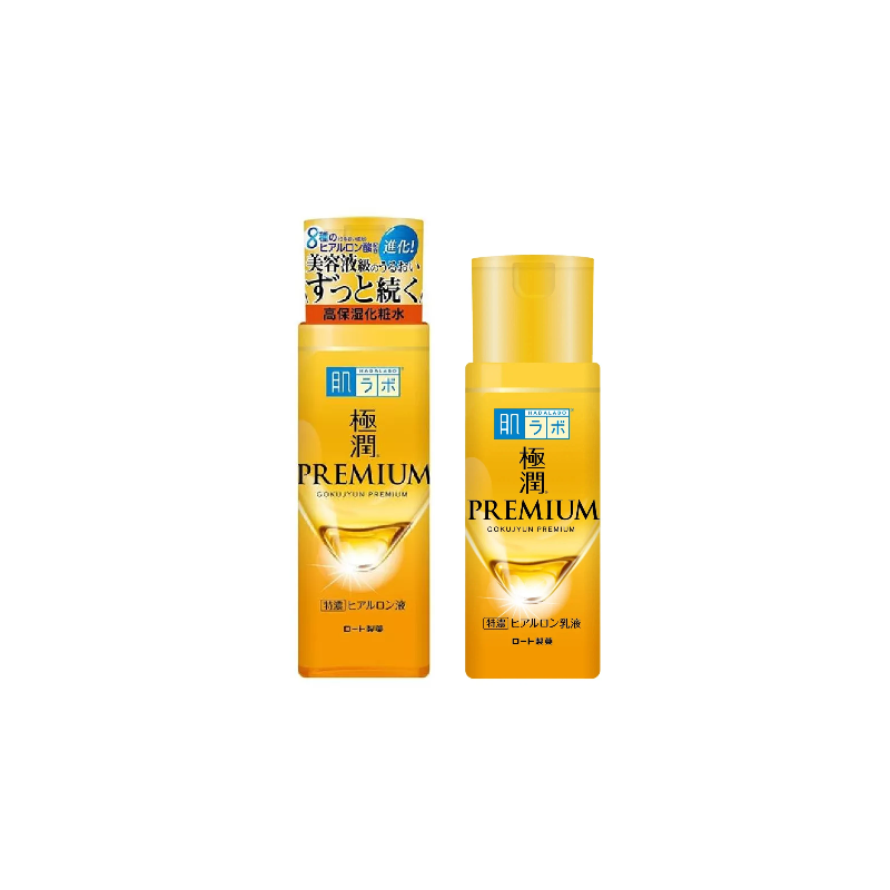 Rohto Hadalabo Gokujyun premium hyaluronic Lotion and Milk set Rohto Hadalabo Gokujyun premium hyaluronic Lotion and Milk set