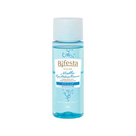 Effortlessly dissolve waterproof eye makeup with Bifesta's gentle, bi-phase formula