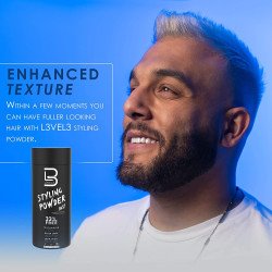 L3 Level 3 Styling Powder – Natural Look Men's Hair Powder 1oz