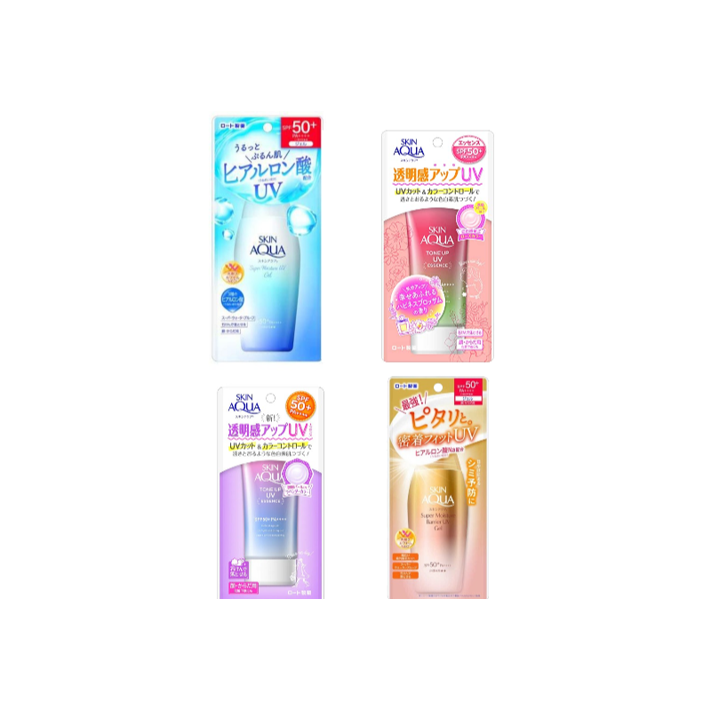 Rohto $ Skin Aqua Sunscreens 4 type for set & bundle Rohto $ Skin Aqua Sunscreens 4 type for set & bundle