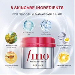 Shiseido FINO Hair Mask – Deep Repair Treatment for Damaged Hair 230g | BodegaJP