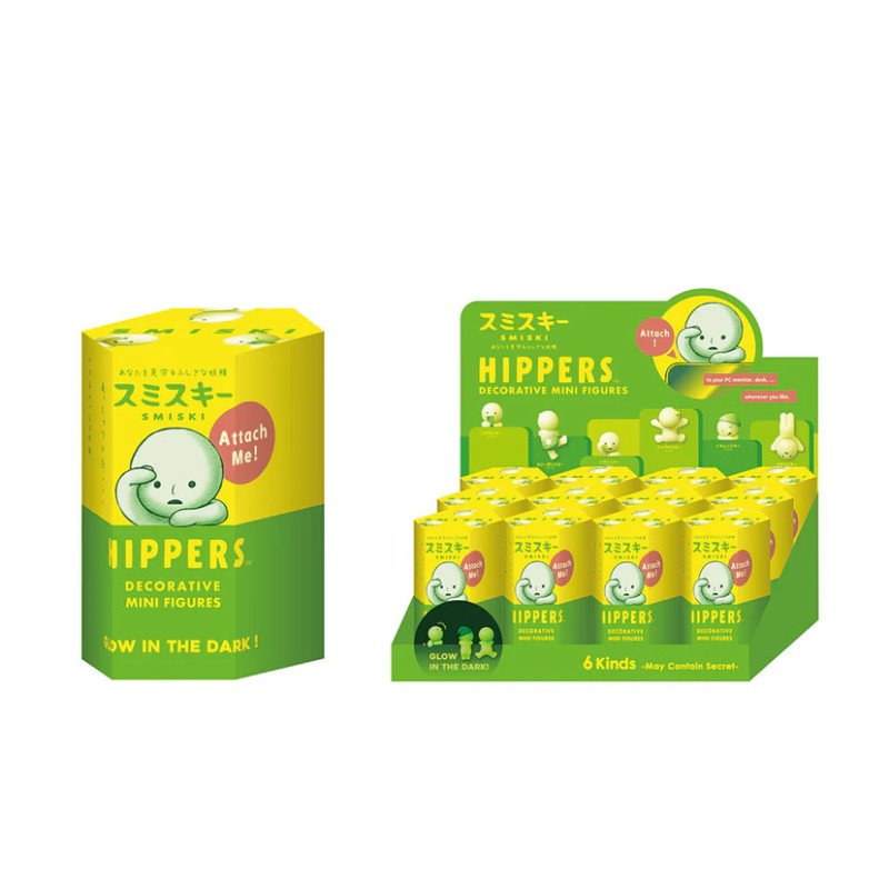 SMISKI HIPPERS Glow-in-the-Dark Decorative Figure Blind Box – Single Box or 12-Box Bundle